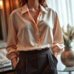 Jak stylowo dobierać bluzki wieczorowe do eleganckich spodni?