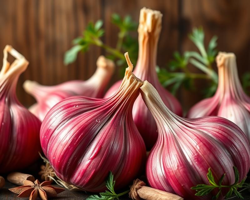 Czosnek czerwony – właściwości, zastosowanie i zdrowotne korzyści